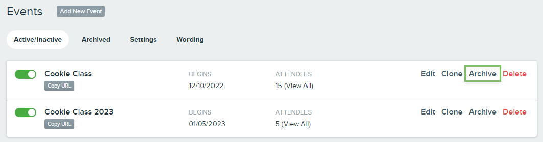 Main_event_listing_with_box_around_Archive_link.png