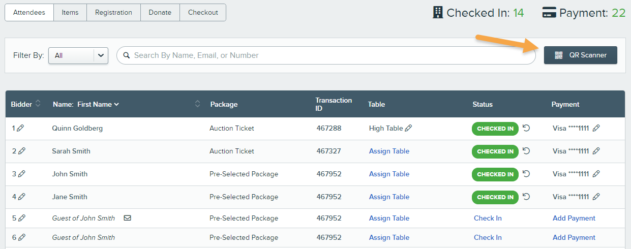 Attendees_tab_auction_VT_with_arrow_pointing_to_QR_Scanner_button.png