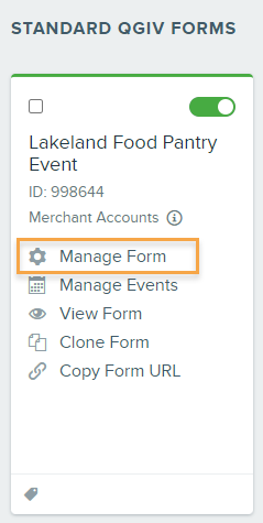 Manage