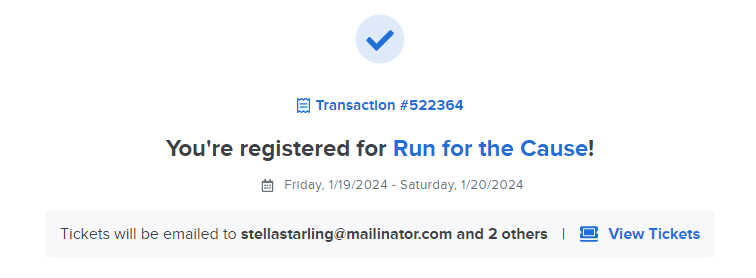 Confirmation page with View Tickets link.png