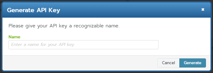 Generate API Key modal in Bloomerang.png