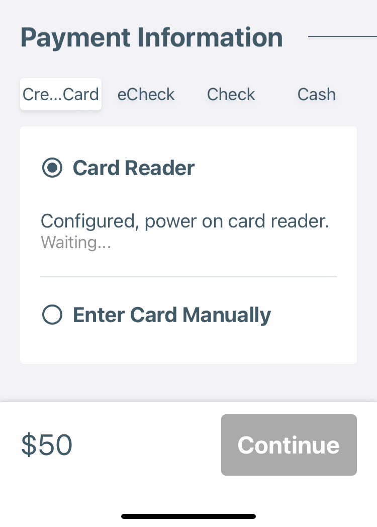 Card reader configured but not connected.png