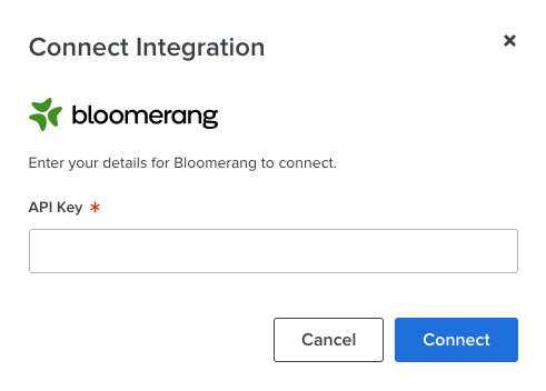 Bloomerang Connect Integration modal.png