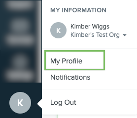 My Information nav item with menu and box around My Profile.png