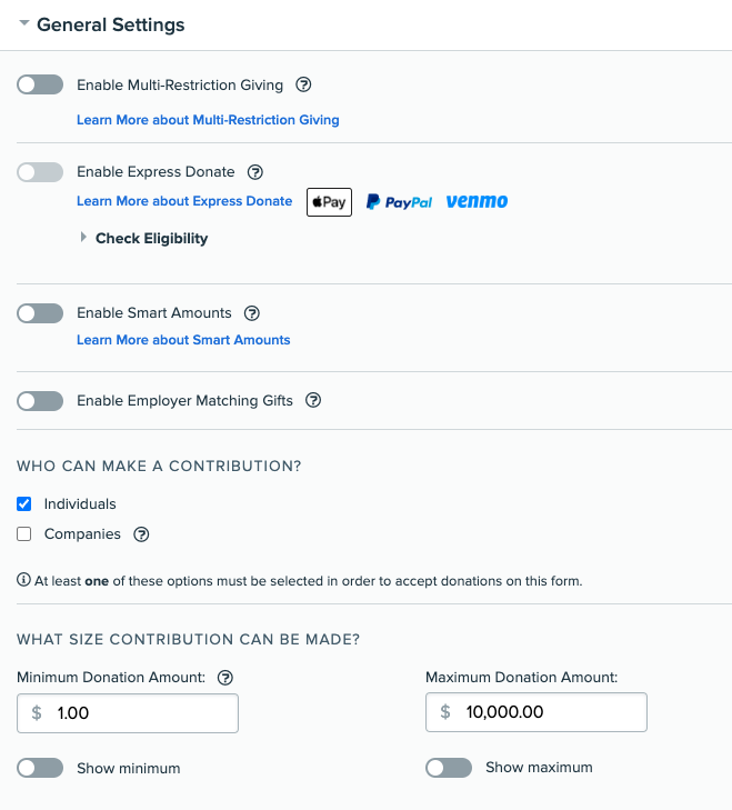 Donations General Settings.png
