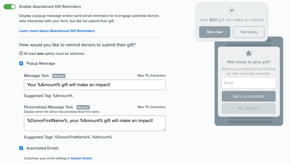 Enable Abandoned Gift Reminder toggle P2P.png