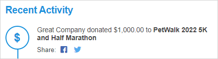 Recent_Activity_widget_showing_a_donation_from_Great_Company.png